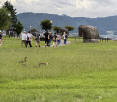 「諏訪湖で朝活。太極拳」’24年の12回目を行いました